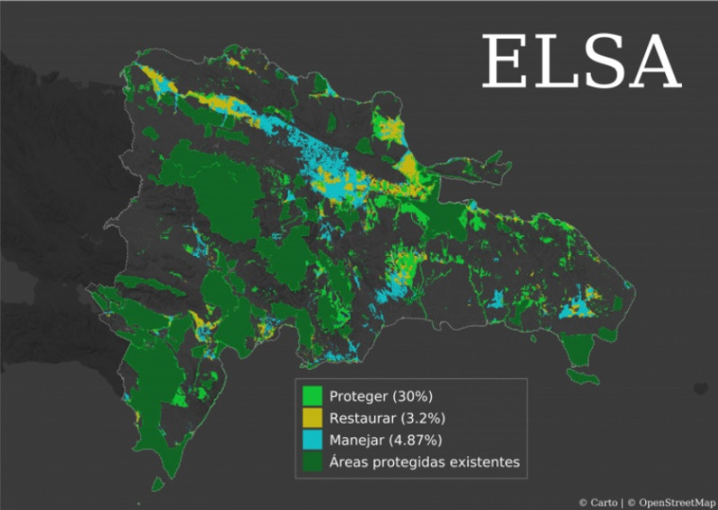 Mapeo de la naturaleza. El Mapa de las Áreas Esenciales de Soporte a la Vida (ELSA) es una plataforma para uso del Ministerio de Medio Ambiente desarrollada en 2021 con el apoyo del PNUD.