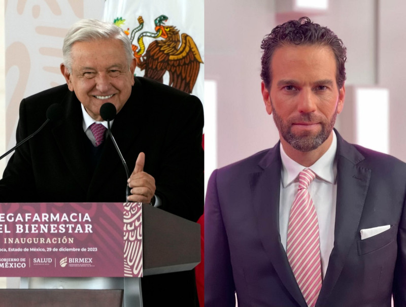 Andres Manuel López Obrador y Carlos Loret de Mola