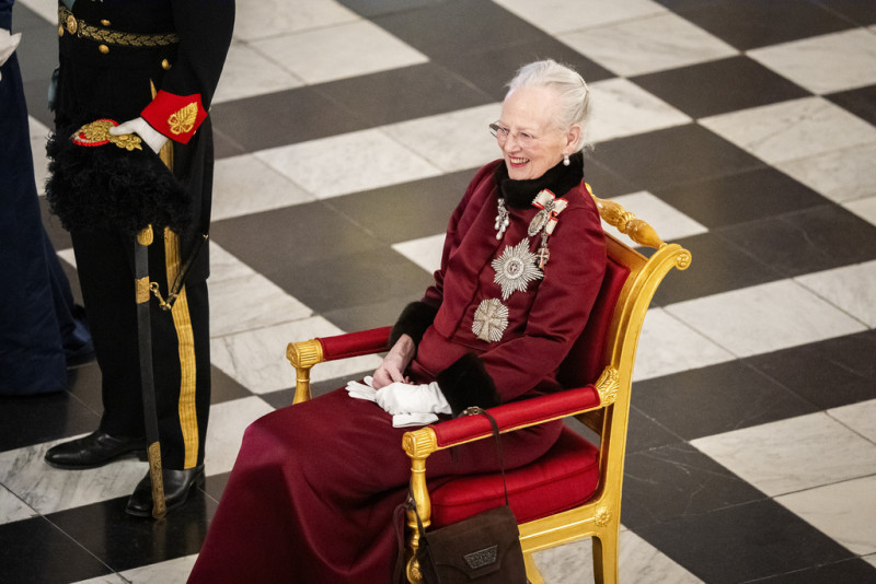 La reina danesa Margarita recibe al cuerpo diplomático con motivo del Año Nuevo en el Palacio de Christiansborg, Copenhague, Dinamarca, miércoles 3 de enero de 2024