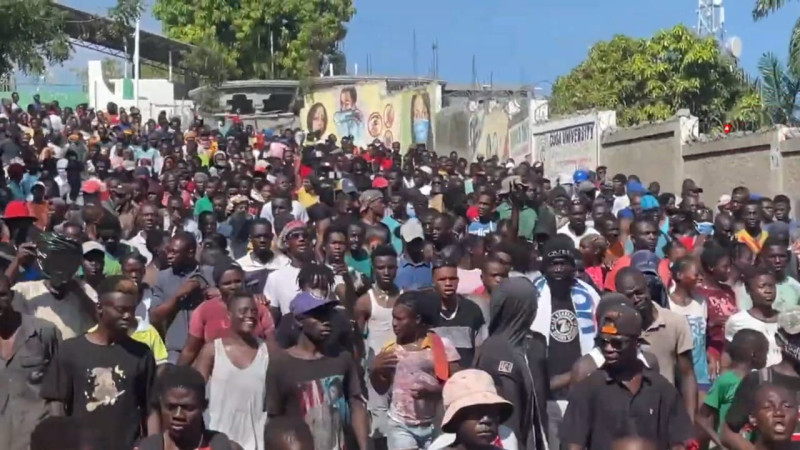 Desobediencia civil en Wharf de Jeremie, Haití