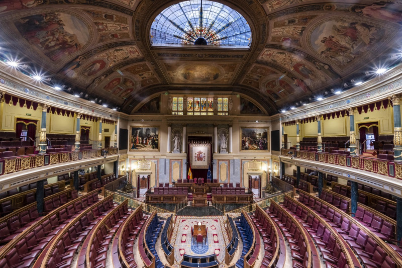 Vista de la Cámara Baja del Parlamento de España, en Madrid, el 14 de enero de 2023.