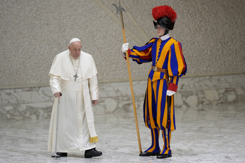 El papa Francisco en el Vaticano el 10 de enero de 2024.