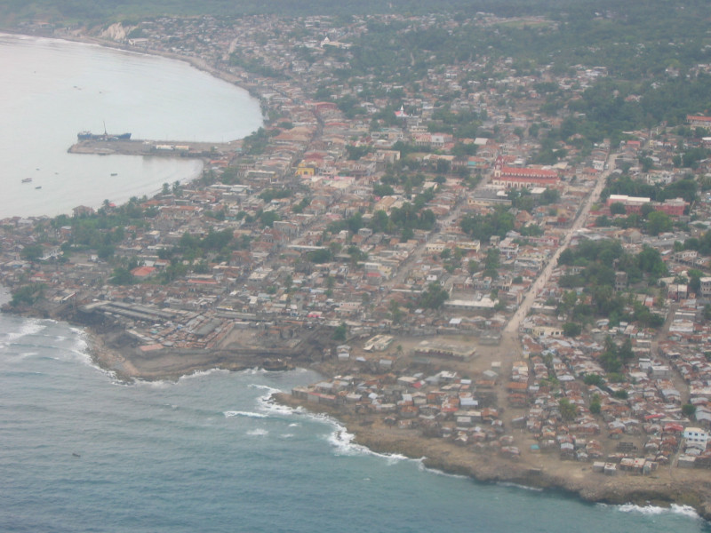 Una vista aérea de la comuna haitiana de Jérémi, en el departamento de Grand'Anse.