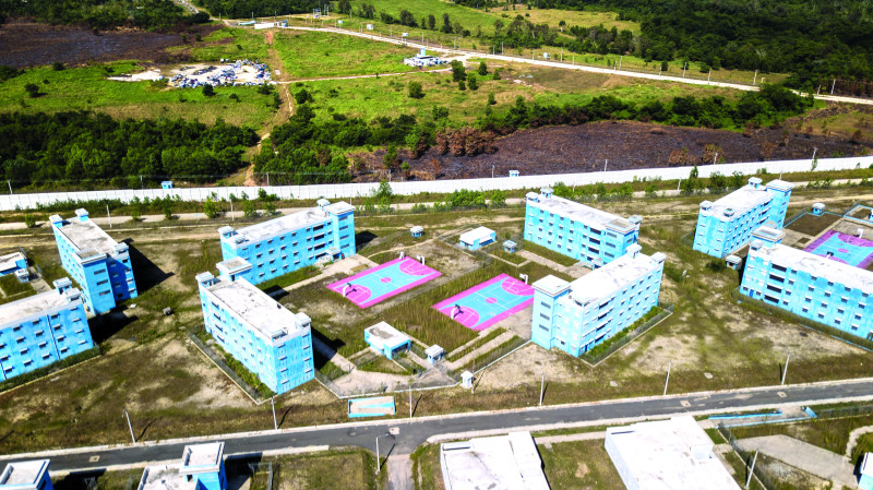 Una vista del complejo de instalaciones del Centro de Corrección y Rehabilitación Las Parras.
