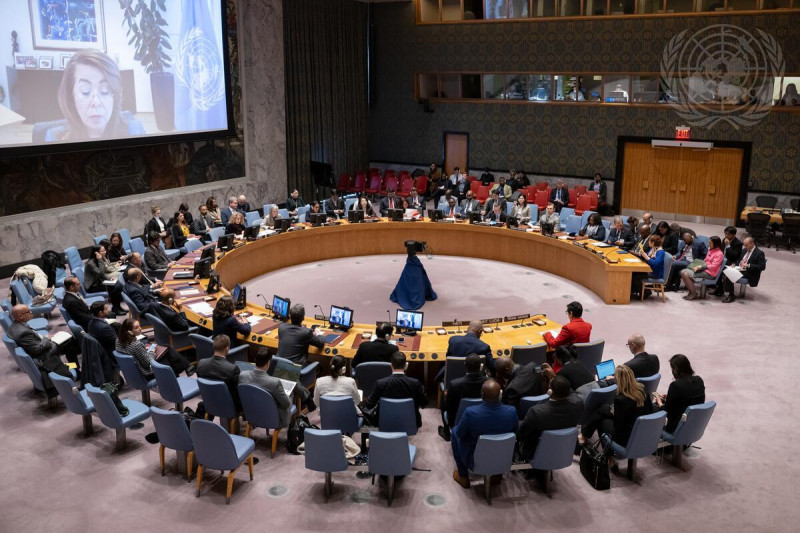 Una vista general de la reunión del Consejo de Seguridad de Naciones Unidas que ayer abordó, nueva vez, la situación de crisis e inseguridad en Haití.