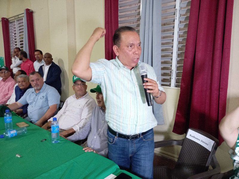 Vicepresidente y coordinador político de la Fuerza del Pueblo, Radhamés Jiménez
