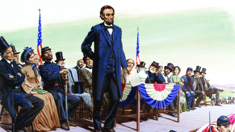 El orador Lincoln tenía la virtud de todo buen político adornado de la prudencia.