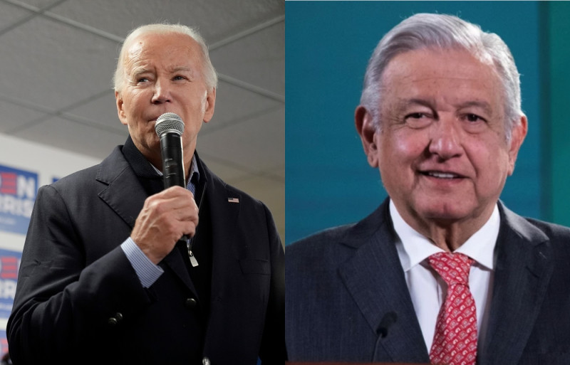 Joe Biden y López Obrador, presidentes de Estados Unidos y México.