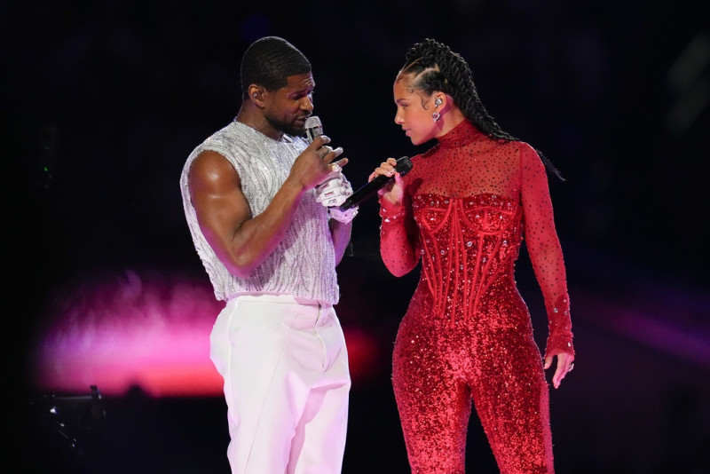 Usher y Alicia Keys