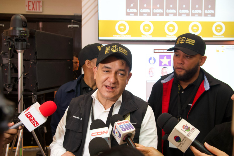 El presidente de la JCE, Román Jáquez recorre centros de votación