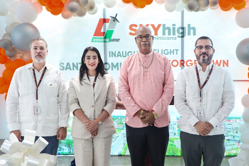 SkyHigh inauguró tres vuelos a Guyana Inglesa desde el aeropuerto Las Américas.