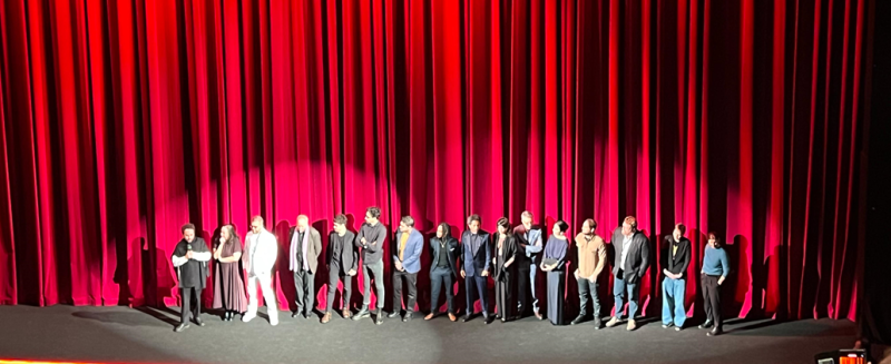 Delegación dominicana que presentó la película "Pepe" en el Festival de Berlín.