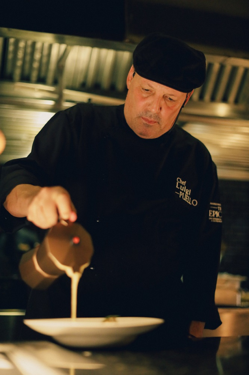 El chef Luigi Puello.