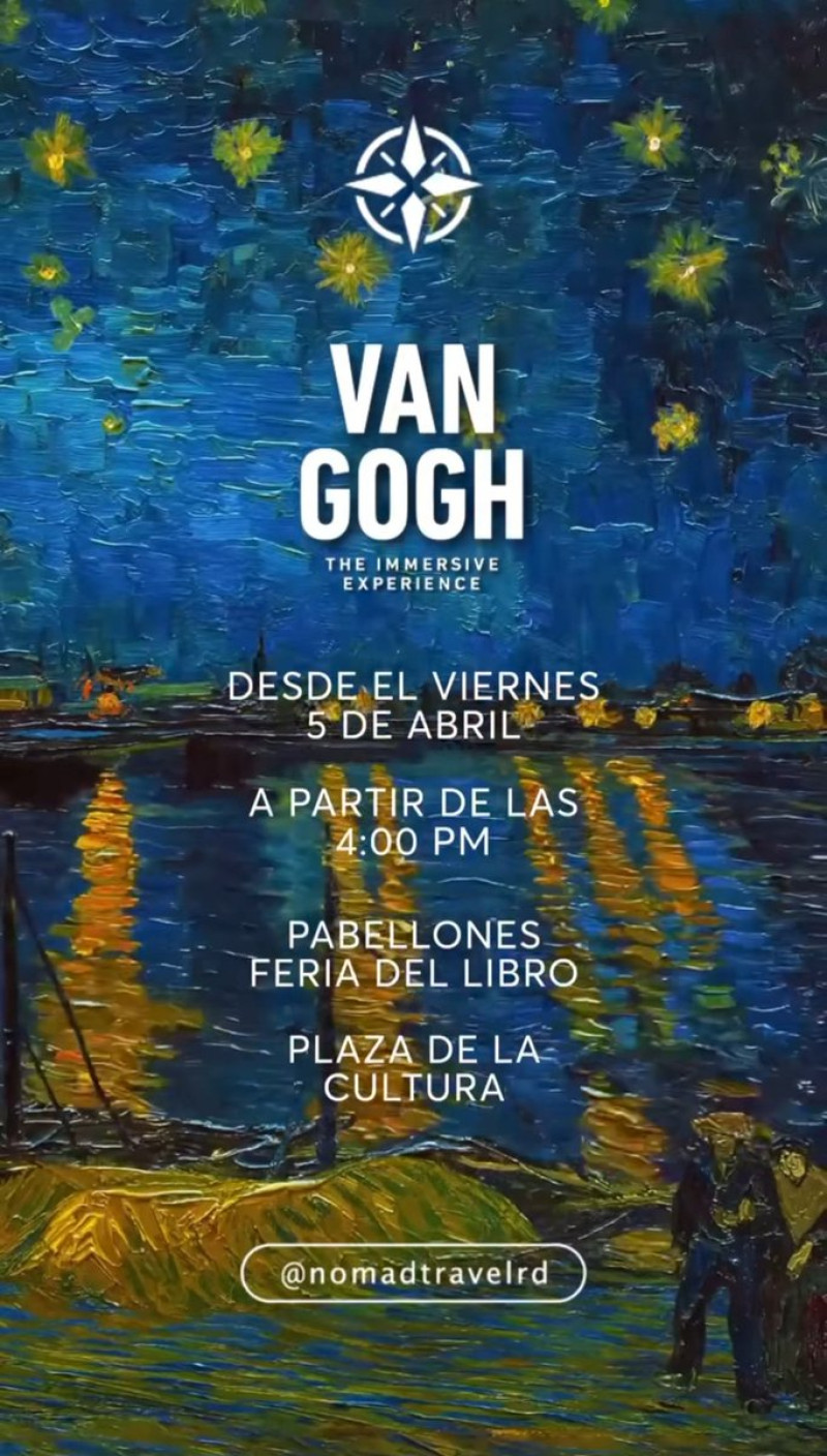 Van Gogh Immersive Experience, exposición de arte digital de 360º re vive en el cinco de abril en La Plaza de la Cultura