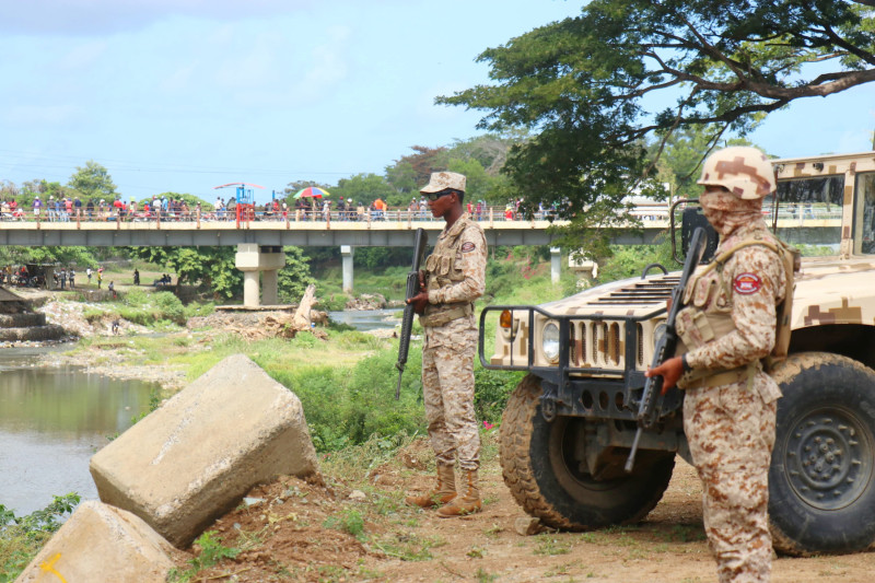 Foto de archivo de vigilancia en la frontera de Dajabón