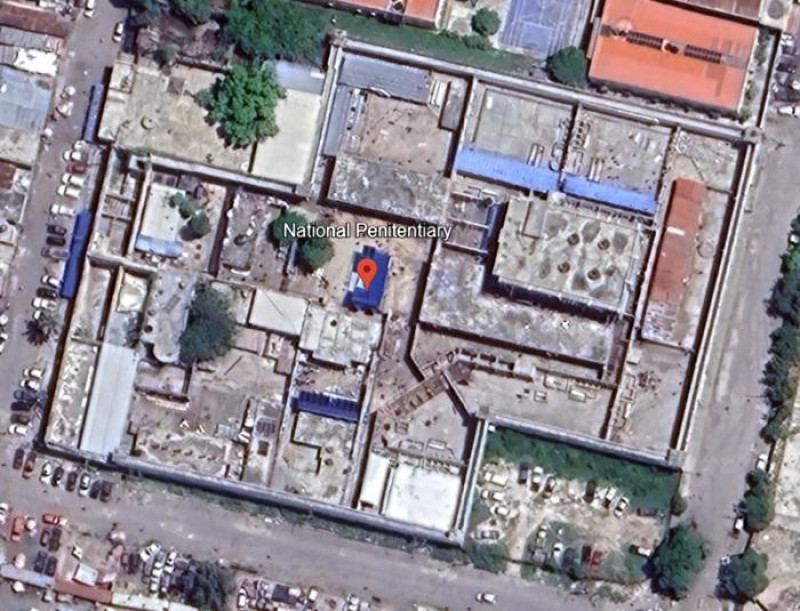 Vista satélite de Penitenciario Nacional de Haití en Puerto Príncipe.