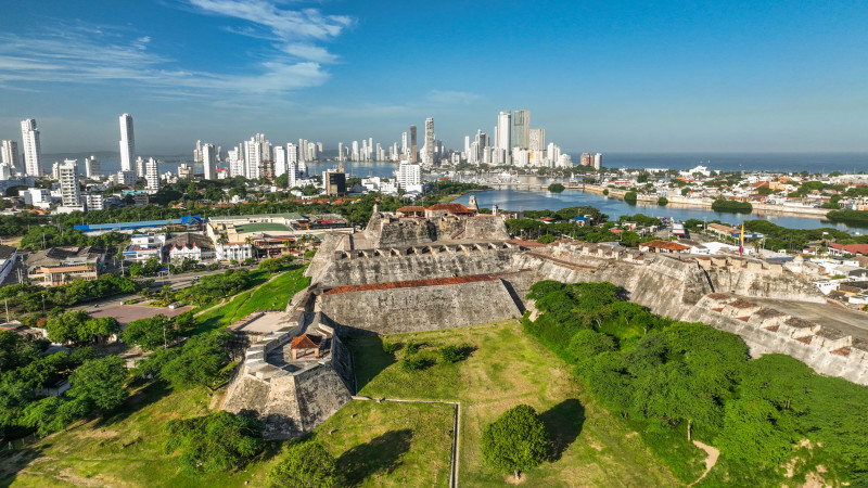 Vista de Cartagena, Colombia.
