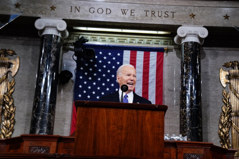 El presidente estadounidense Joe Biden pronuncia su discurso anual sobre el Estado de la Unión