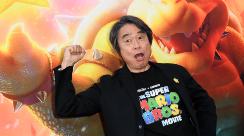 El productor y diseñador de videojuegos japonés Shigeru Miyamoto asiste a una proyección especial de la película "The Super Mario Bros. Movie" el 1 de abril de 2023 en Los Ángeles.