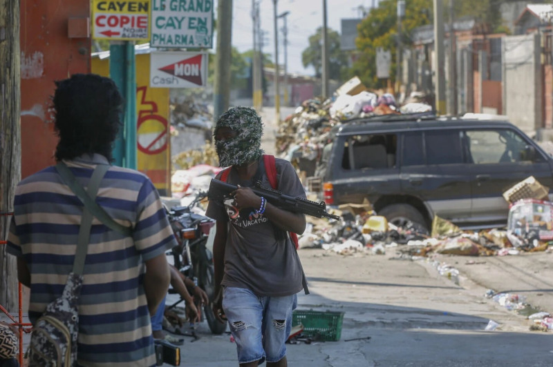 Las pandillas que controlan el 80% de la capital de Haití.