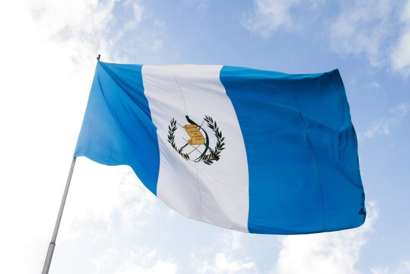 Bandera de Guatemala.