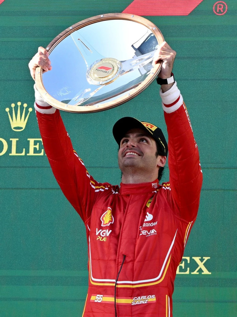 Carlos Sainz fue el ganador del Gran Premio de Australia del campeonato mundial de la Fórmula Uno.
