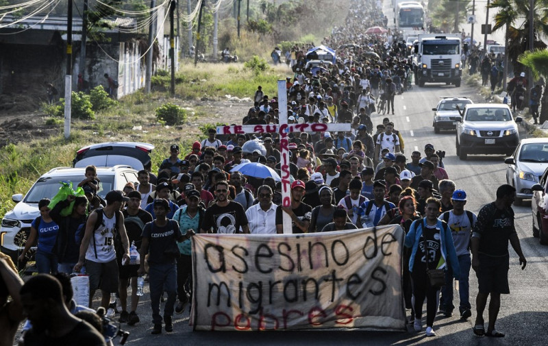 Un grupo de migrantes de distintas nacionalidades