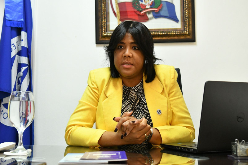 María Esther Santos, presidente del Colegio Dominicano de Bioanalistas (CODOBIO).