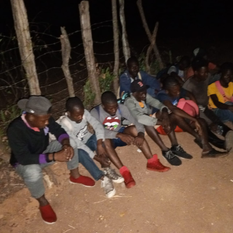 Haitianos ilegales detenidos en Dajabón