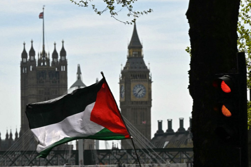Una bandera palestina