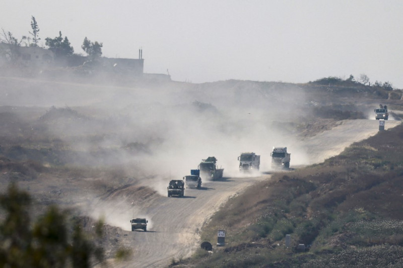 vehículos del ejército israelí