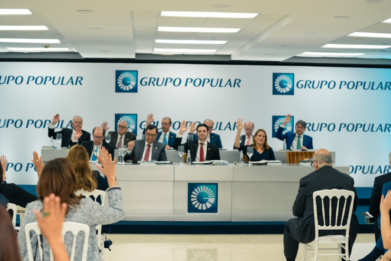 El Grupo Popular celebró dos asambleas, una General Extraordinaria y otra Ordinaria Anual de Accionistas.