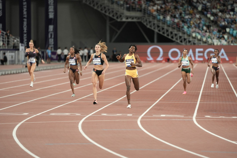 Marileidy Paulino domina la carrera de los 400 metros planos en la segunda parada de la Liga de Diamante, que se celebró en Suzhou, China, el pasado sábado.