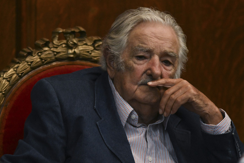 Fotografia muestra al expresidente de Uruguay, José Mujica
