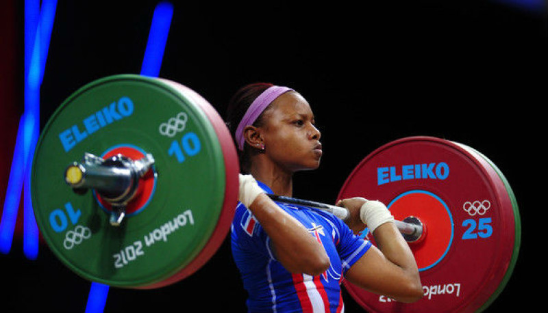 Beatriz Pirón, veterana atleta de los 49 kilogramos.