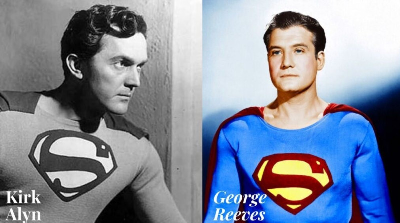 Kirk Alyn y George Reeves han interpretado al famoso personaje "Superman".