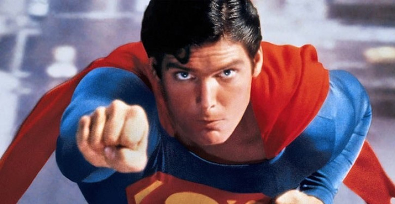 Christopher Reeve en su personaje de Superman.