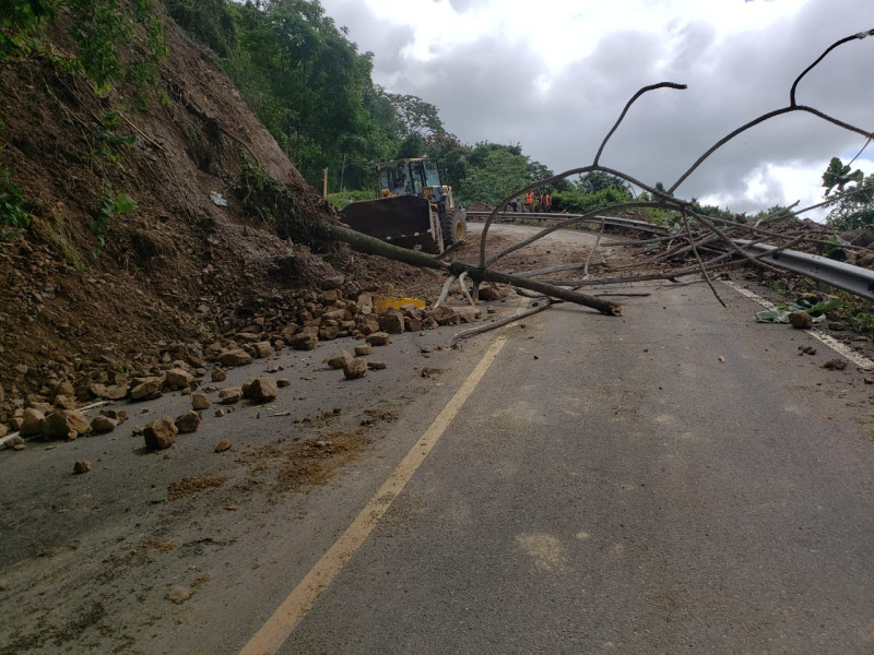 Hasta ahora han ocurrido 14 derrumbes en la carretera de Casabito