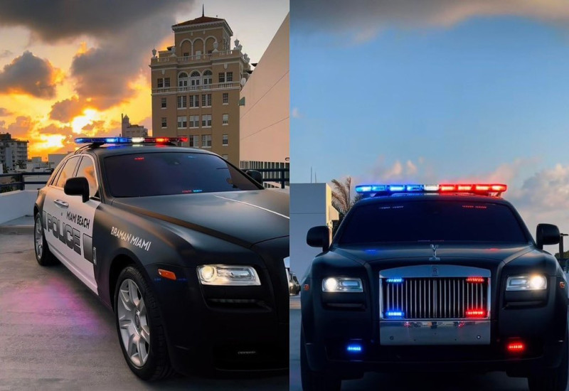 Policía de Miami Beach estrena el primer coche patrulla Rolls-Royce del ...