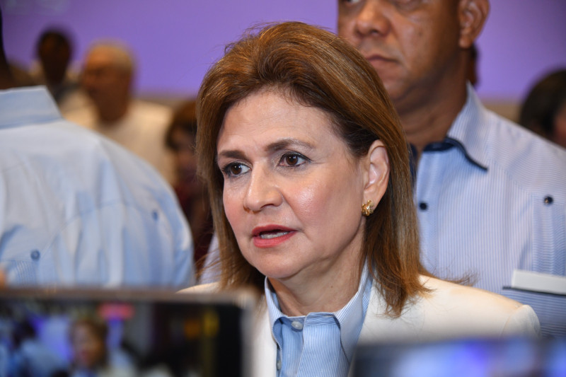 La vicepresidente de la República, Raquel Peña