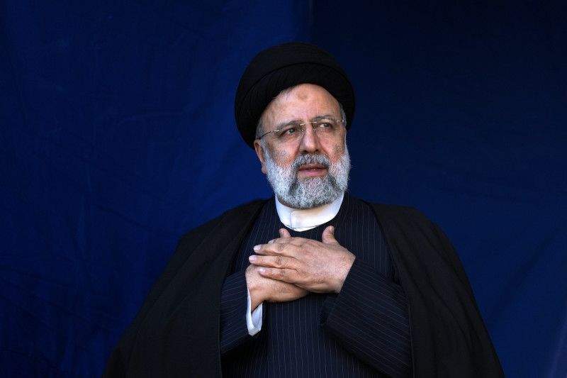 El presidente iraní Ebrahim Raisi en Kerman, a unos 820 kilómetros (510 millas) al sudeste de Teherán, Irán, el 5 de enero de 2024.