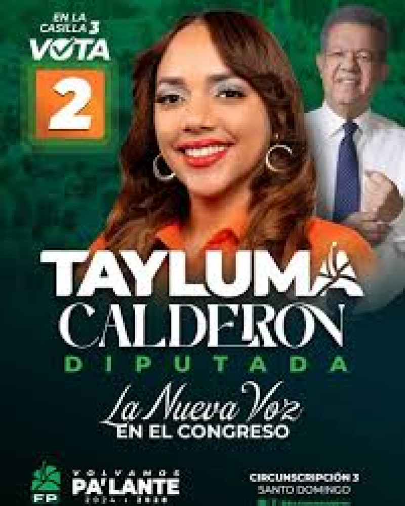 Tayluma Calderon estará en la Cámara de Diputados por primera vez