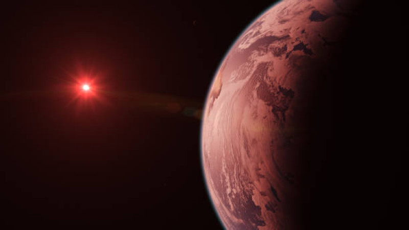 Fotografía muestra exoplaneta.