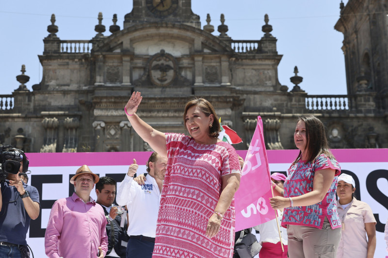 La candidata presidencial mexicana Xóchitl Gálvez