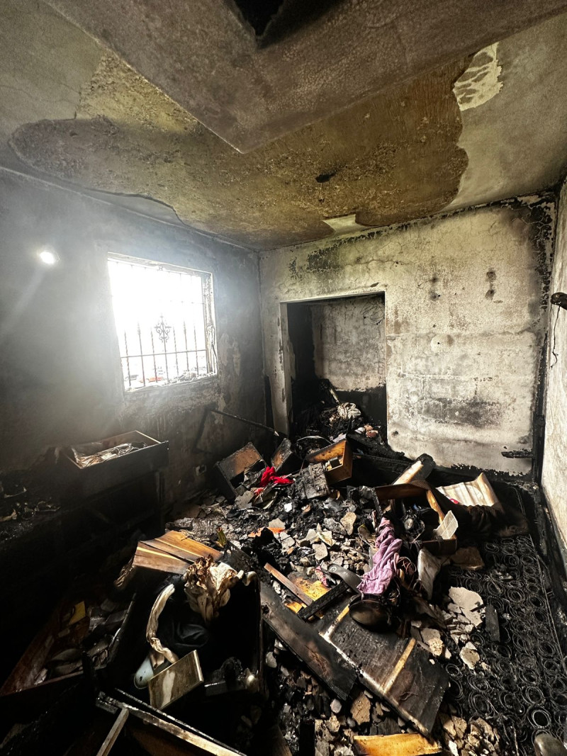 Así quedó la casa de Helppi tras el incendio