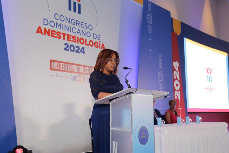 Karina Williams, presidenta de la Sociedad Dominicana de Anestesiología (SDA)