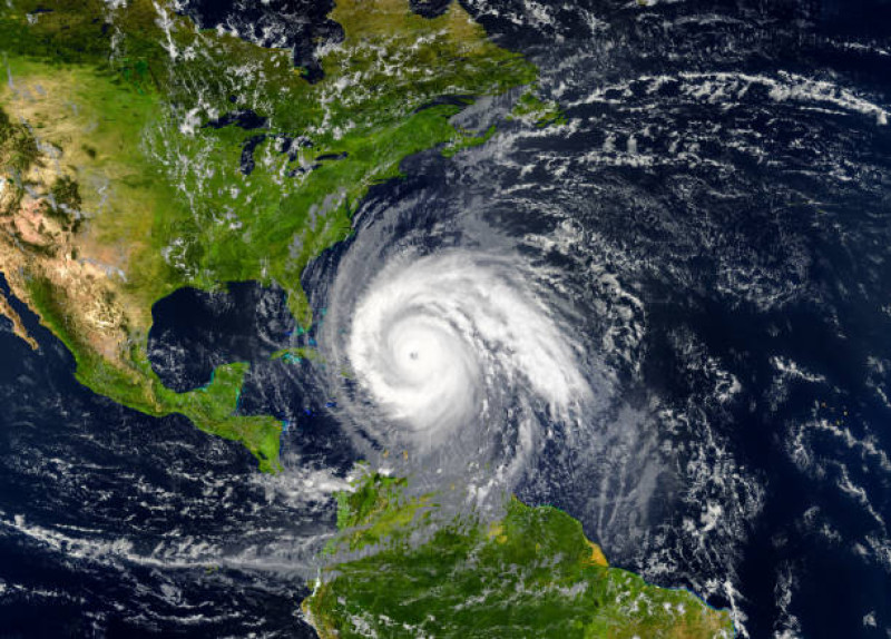 Huracán tropical acercándose a los EE.UU. Los elementos de esta imagen son proporcionados por la NASA.