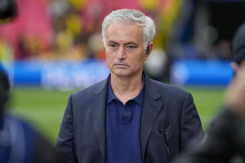 El técnico José Mourinho previo a la final de la Liga de Campeones entre Borussia Dortmund y Real Madrid, el sábado 1 de junio de 2024, en Londres