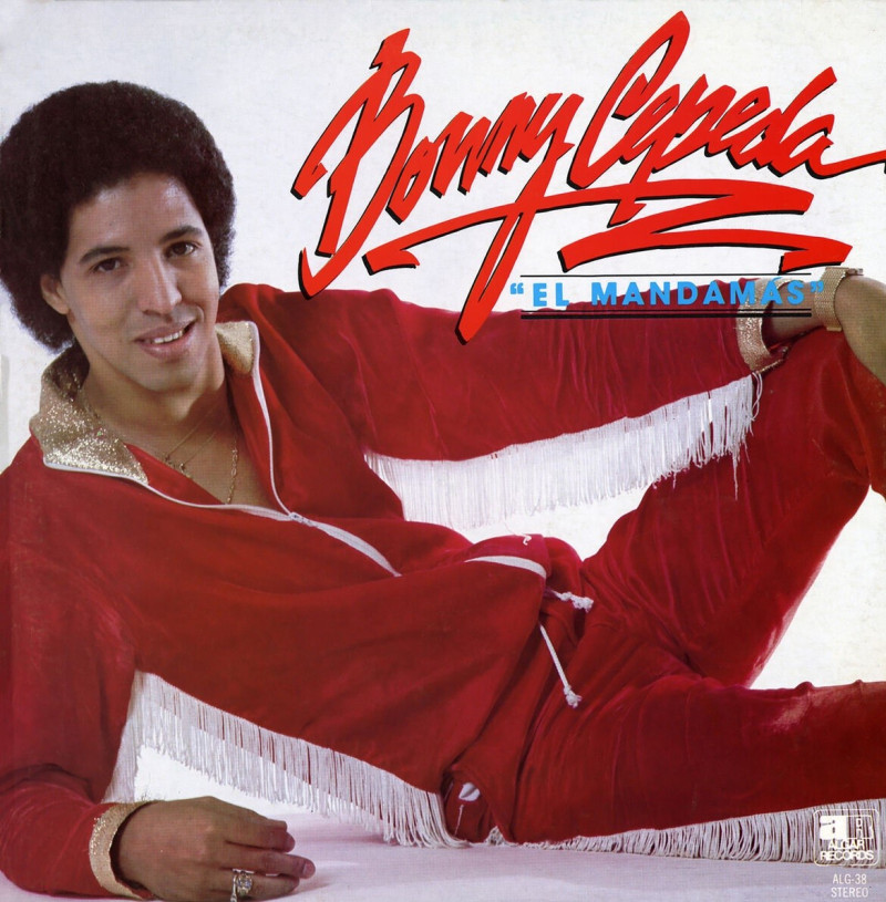 Bonny Cepeda en la portada del LP "El Mandamás", de 1983.