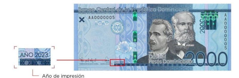 El bilelte de 2,000 pesos dominicanos de 2023